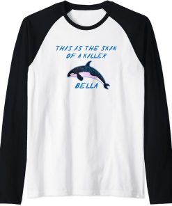 Orca Meme - This Is The Skin Of A Killer Bella Raglan Baseball Tee