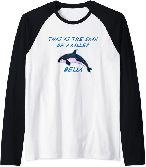 Orca Meme - This Is The Skin Of A Killer Bella Raglan Baseball Tee