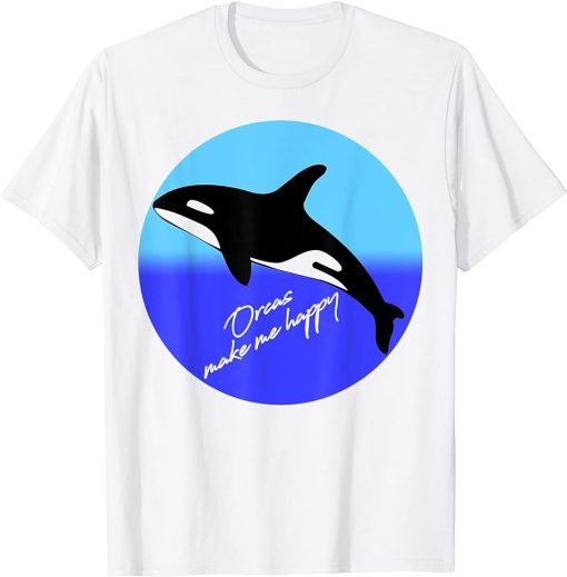 Orca Killer Whale Retro Vintage Graphic Design T-Shirt