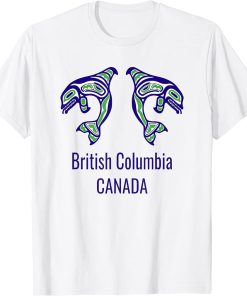 British Columbia Canada Design Native Orca Killer Whales T-Shirt