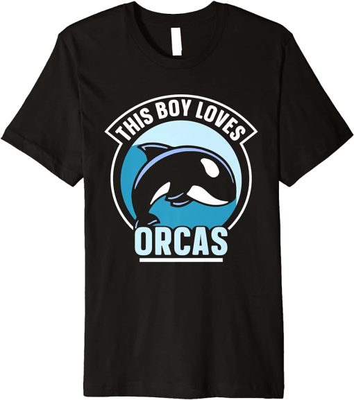 This Boy Loves Orcas Protect Orca Whale Sea Premium T-Shirt