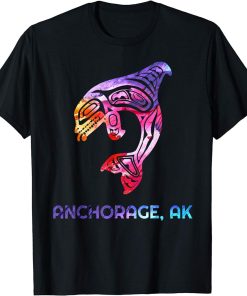 Anchorage Alaska Native American Orca Killer Whale T-Shirt