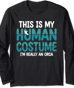 Funny Orca Lover Graphic for Women Men Kids Orca Lover Long Sleeve T-Shirt