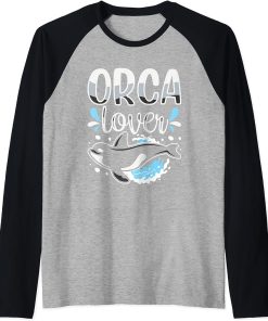 Orca Lover Protect Orcas Whale Sea Raglan Baseball Tee